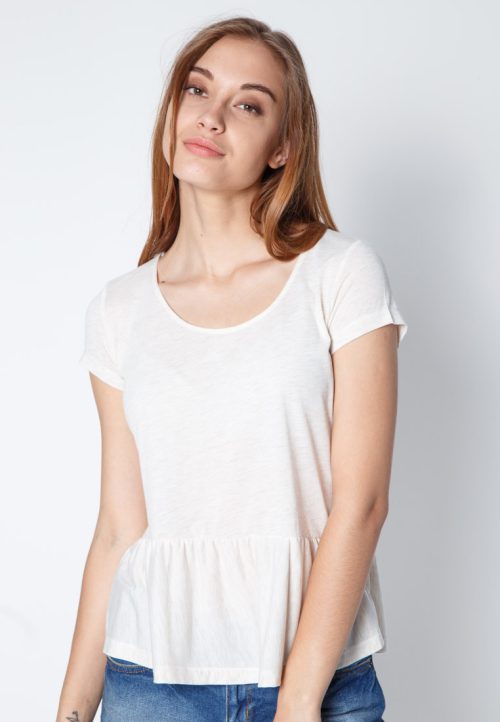 เสื้อยืดคอกลมแขนสั้นชายบนสีขาว เว็บเสื้อผ้าแฟชั่น MAXTEEN