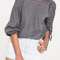 เสื้อยืด Solid - colored Mixed - sleeve