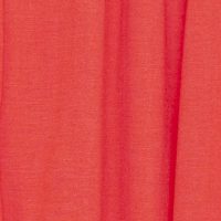 เสื้อเบลาส์ Single-Hued Off-Shoulder Flared-Sleeve (แดง)