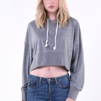 เสื้อสเว็ตเตอร์ Sweater crop top long - sleeves