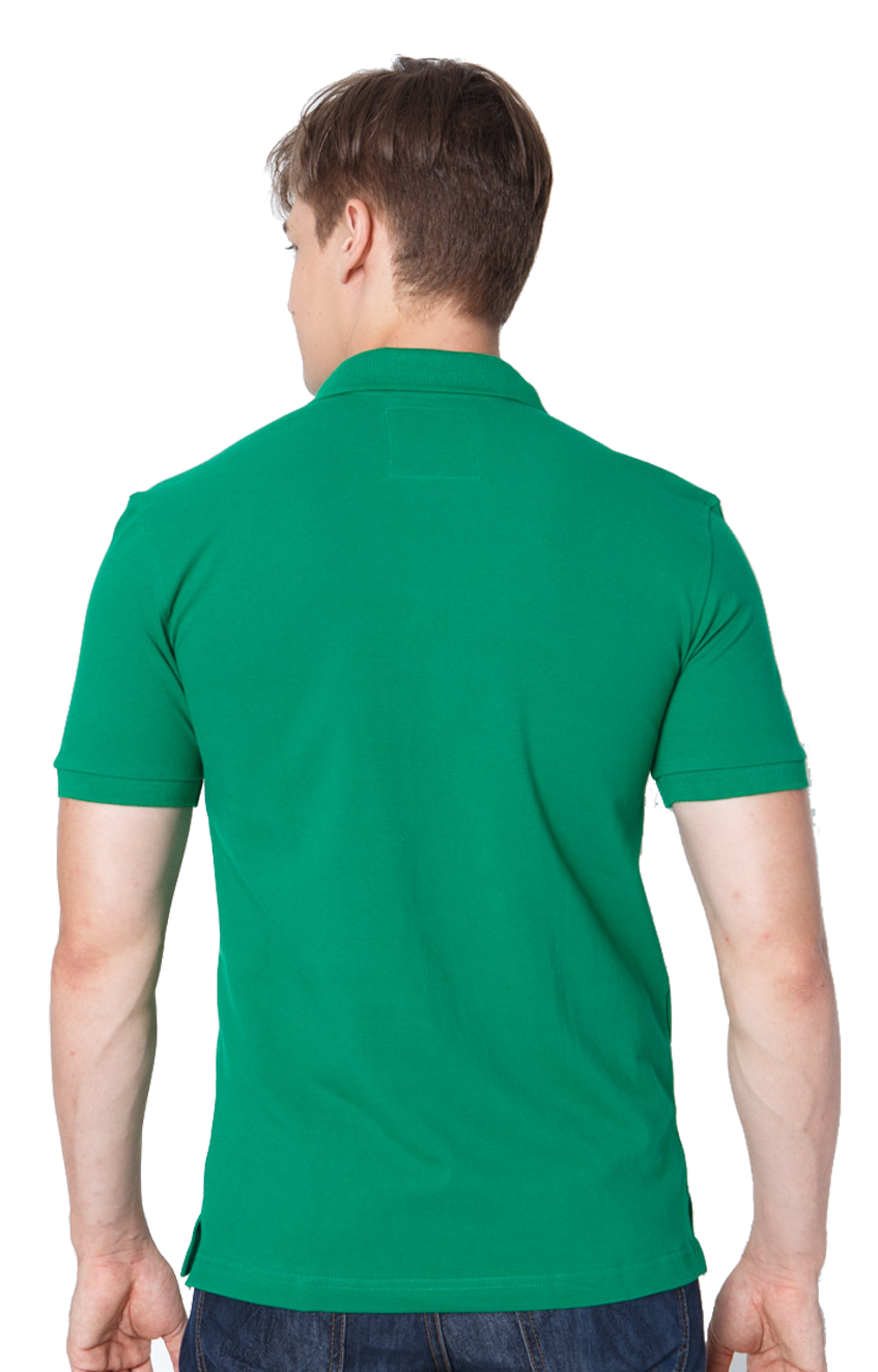 เสื้อโปโลผู้ชายสีเขียว