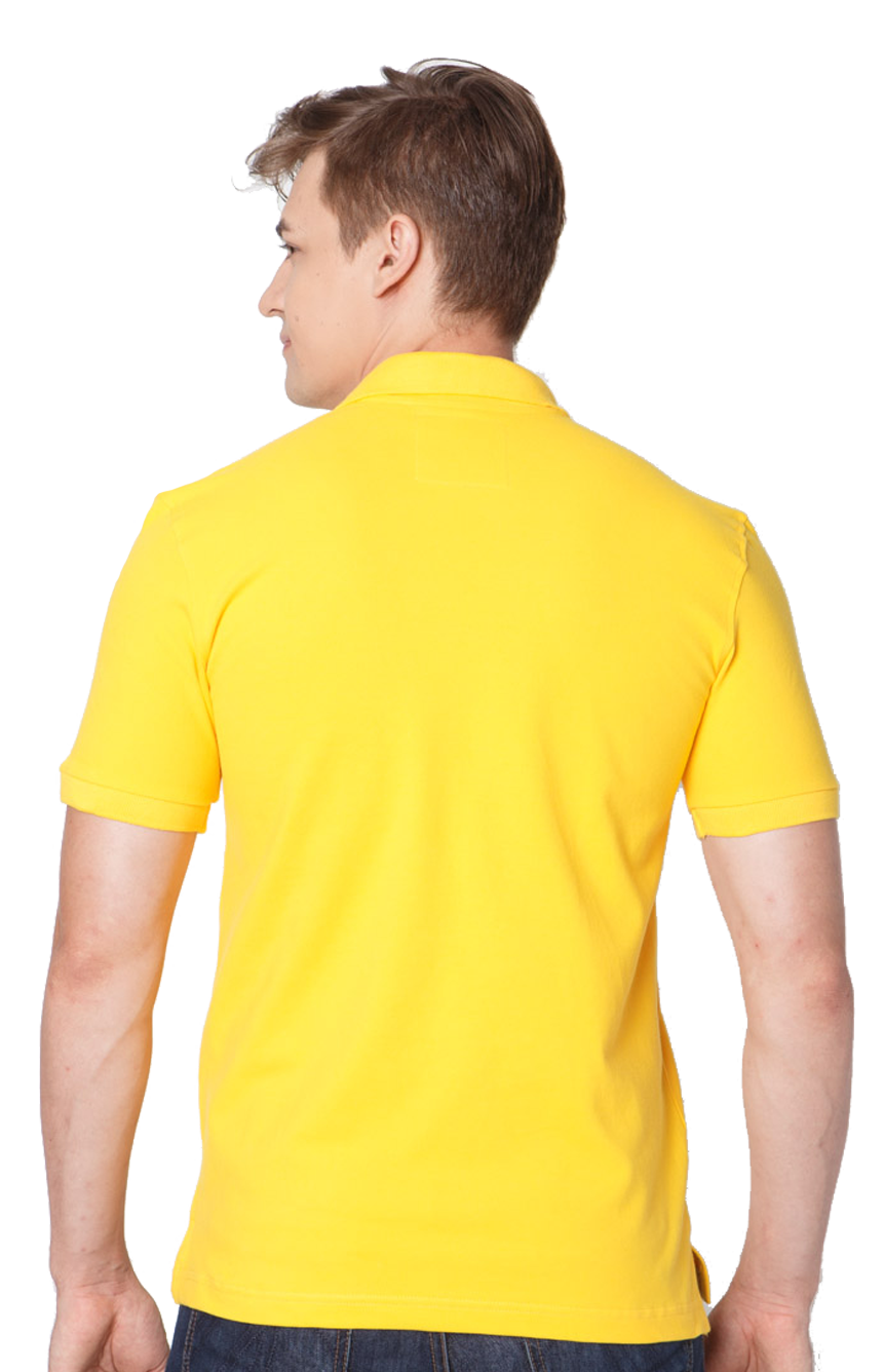 เสื้อโปโลผู้ชายสีเหลือง